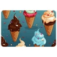 thumbnail image 1 of Ice Cream Non-Slip Polyester Kitchen Mat Indoor Rug Area Rugs Machine Washable Indoor Mat, 1 of 6
