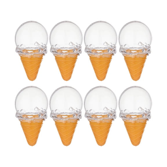 Ice Cream Party Favors, Clear Plastic Storage Containers, Candy Boxes Party Favors, 8inShaped, Reusable Ice Cream Containers, Plastic Dessert Containers, Ice Cream Birthday