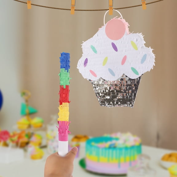 Ice Cream Pinata, Pinata Decoration, Candy Party Pinata with Stick