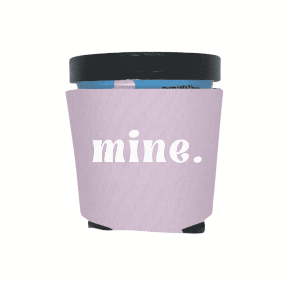 Ice Cream Pint Coolers, Mine, Ice Cream Pint Sleeves, Funny Party Favor and Gift Ideas, Foam Holder for Ice Cream Lovers, Funny Coolies