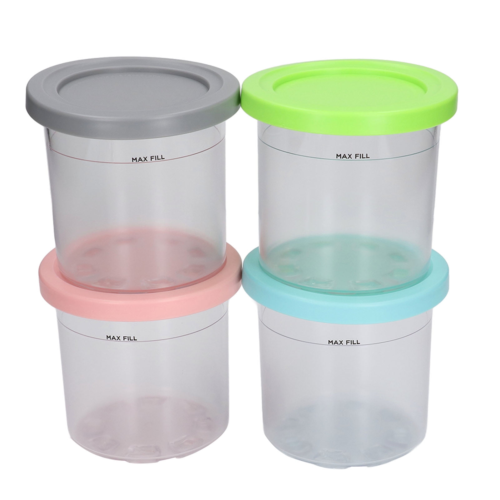 Ice Cream Pints Transparent Reusable Pints Homemade Ice Cream Container