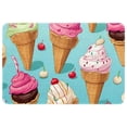 thumbnail image 1 of Ice Cream Polyester Door Rugs - Non-Slip Floor Rugs - Machine Washable Area Rugs, 1 of 6