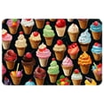 thumbnail image 1 of Ice Cream Polyester Non-Slip Machine Washable Indoor Rug Floor Mat Chair Rug, 1 of 6