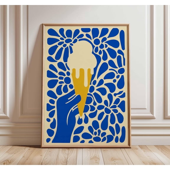 Ice Cream Pop Colorful Kitchen Wall Art Print, Versatile Kitchen And Dining Theme For Cafe, Kitchen And Dining Room Decor