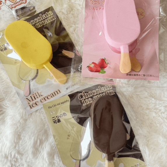 Ice Cream Popsicle Squishy - Scented Slow Rising Fidget Toy Satisfying ASMR Sensory Soothing for Anxiety Relief & Cute Desk Decor Collectible