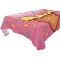 thumbnail image 1 of Ice Cream Rectangle Tablecloth Waterproof Polyester Table Clothative Stain Resistant & Wrinkle Resistant Washable Table Cover for Dining Table/Party/Camping 60x120 Inch Decor Gift, 1 of 7