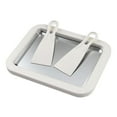 thumbnail image 1 of Ice Cream Roll Maker Rolled Ice Cream Machine Sweet Pan DIY Freeze Dessert Board with 2 Scrapers, Stainless Steel Ice Cream Maker Tray for Fun Freezer Desserts,White,Ice cream, 1 of 9