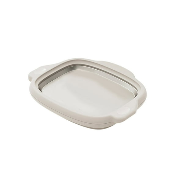 Ice Cream Roller Maker,At-Home Rolled Ice Cream Maker Kit,Instant Freeze Plate With 2 Scrapers, Diy Homemade Ice Cream Tray, Yogurt, Sorbet, Food-Grade Stainless Steel, set of 1(White,9.9x7.6x1.5")