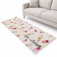 Ice Cream Runner Rug 2'x6', Summer Desert Watercolor Popsicle Colorful ...