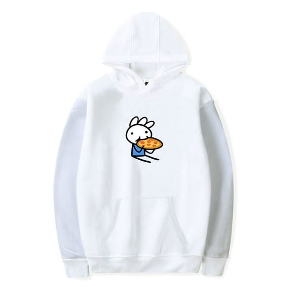 Ice Cream Sandwich Merch Hoodie Eating Pizza Long Sleeve Fans Men Women Streetwear Pullover Clothes