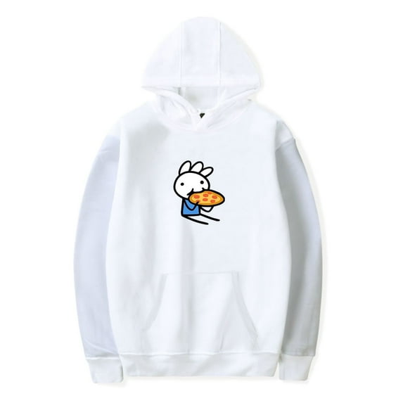 Ice Cream Sandwich Merch Hoodie Eating Pizza Long Sleeve Pullover Men Women Streetwear