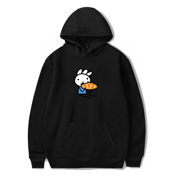 Ice Cream Sandwich Merch Hoodie Eating Pizza Long Sleeve Pullover Men Women Streetwear