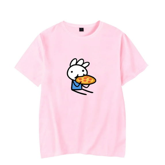 Ice Cream Sandwich Merch T-Shirt Comic T Shirts Eating Pizza Short Sleeve Top Men Women Tee