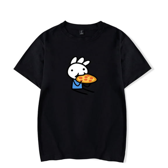 Ice Cream Sandwich T-Shirt Merch T Shirts Eating Pizza Short Sleeve Top Men Women Tees