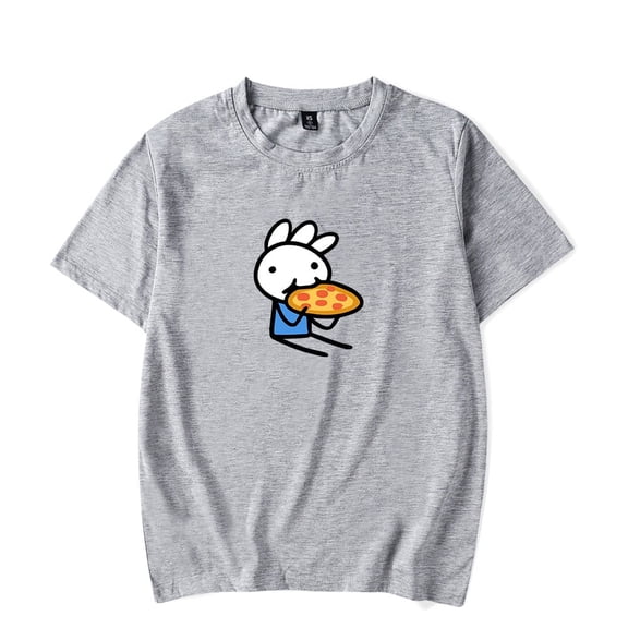 Ice Cream Sandwich T-Shirt Merch T Shirts Eating Pizza Short Sleeve Top Men Women Tees
