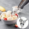 thumbnail image 1 of Ice Cream Scoop under $5! Xqxayjr Stainless Steel Ice Cream Scoop, Melon Baller for Fruit Dessert, Ergonomic Kitchen Tool for Scooping Cookie Dough Meatballs, 1 of 6