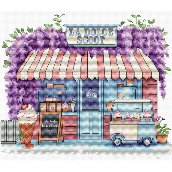 Ice Cream Scoop B1428L Counted Cross-Stitch Kit