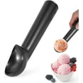 Ice Cream Scoop Black, 18cm Aluminum Ice Cream Scooper NonStick Anti