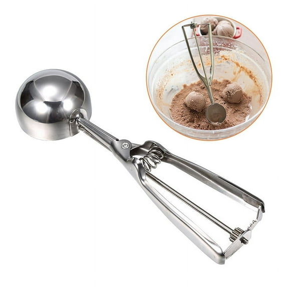 Ice Cream Scoop, Cookie, Melon Scoop, Stainless Steel Finish Spoons, 1/3 Pack, 3 Sizes