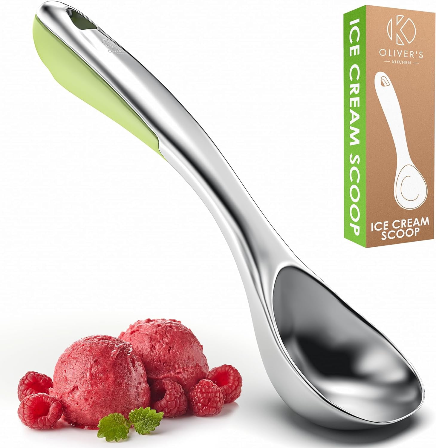 Ice Cream Scoop Create Perfect Spheres Heavy Duty Ice Cream Scooper