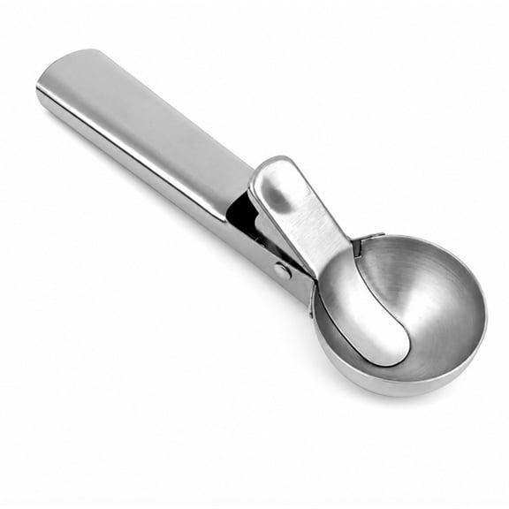 Stainless Steel Ice Cream Scoop with Trigger, Cookie Dough Scoop, Melon Baller and Batter Spoon for Dessert Prep, TIKA