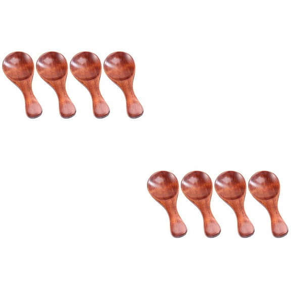 WASHWEPE Wooden Mini Spoons 8Pack For Home Users In Family Use 11.8In