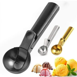 2 Pieces Ice Cream Scoop Stainless Steel Ice Cream Shovel with Wooden  Handle Dessert Spade Butter Cutter Flat Ice Cream Metal Spade for Dining  Kitchen