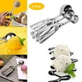 thumbnail image 1 of Ice Cream Scoop Nonstick Anti-Freeze Non-Stick Stainless Steel Scooper Spoon, Heavy Duty Durable Design, Easy Clean, for Gelato, Cookie Dough, Sorbet, Almond(Small+Medium+large, 1 of 6