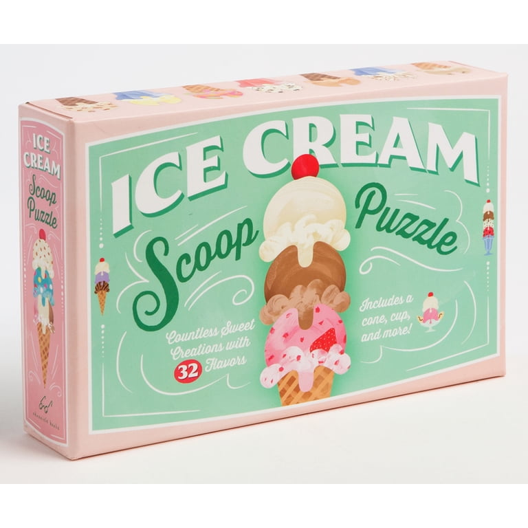 Ice Cream Scoop Puzzle : Countless Sweet Creations with 32 Flavors