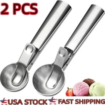 Ice Cream Scoop Set,Portable Stainless Steel Ice Cream Scoop with Trigger and Comfortable Handle