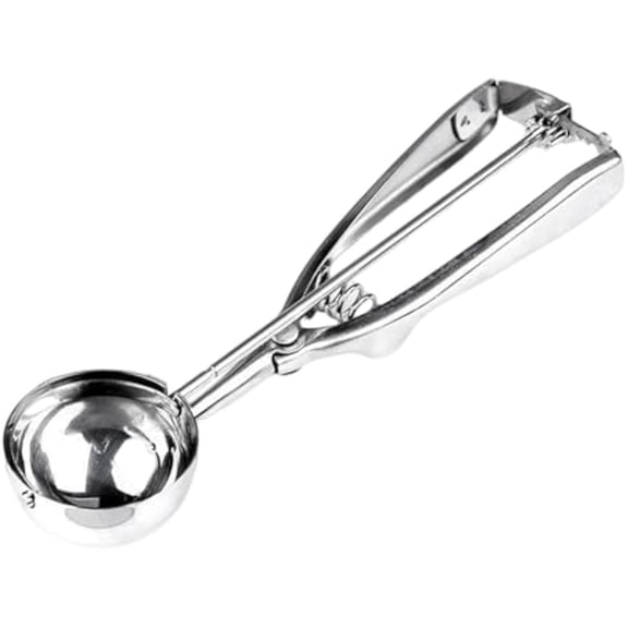 Ice Cream Scoop – Spring-Loaded Baking Tool, Comfortable Handle, Easy Squeeze Cookie Spoon | Multi-Purpose Fruit Cookie Ice Cream Baking Utensil for Kitchen Dessert Parties Home