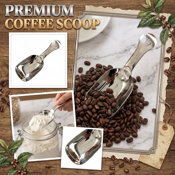 Ice Cream Scoop Stainless Steel, Stainless Steel Ice Cream Scoop, 8 in Short Handle, Metal Ice Cream Scoop, Home and Kitchen, Silver Finish, 1 Pc