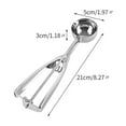 thumbnail image 1 of Ice Cream Scoop with Trigger Stainless Steel Cookie Scoop for Baking Fruit Cookie Dough Cupcake, 1 of 9