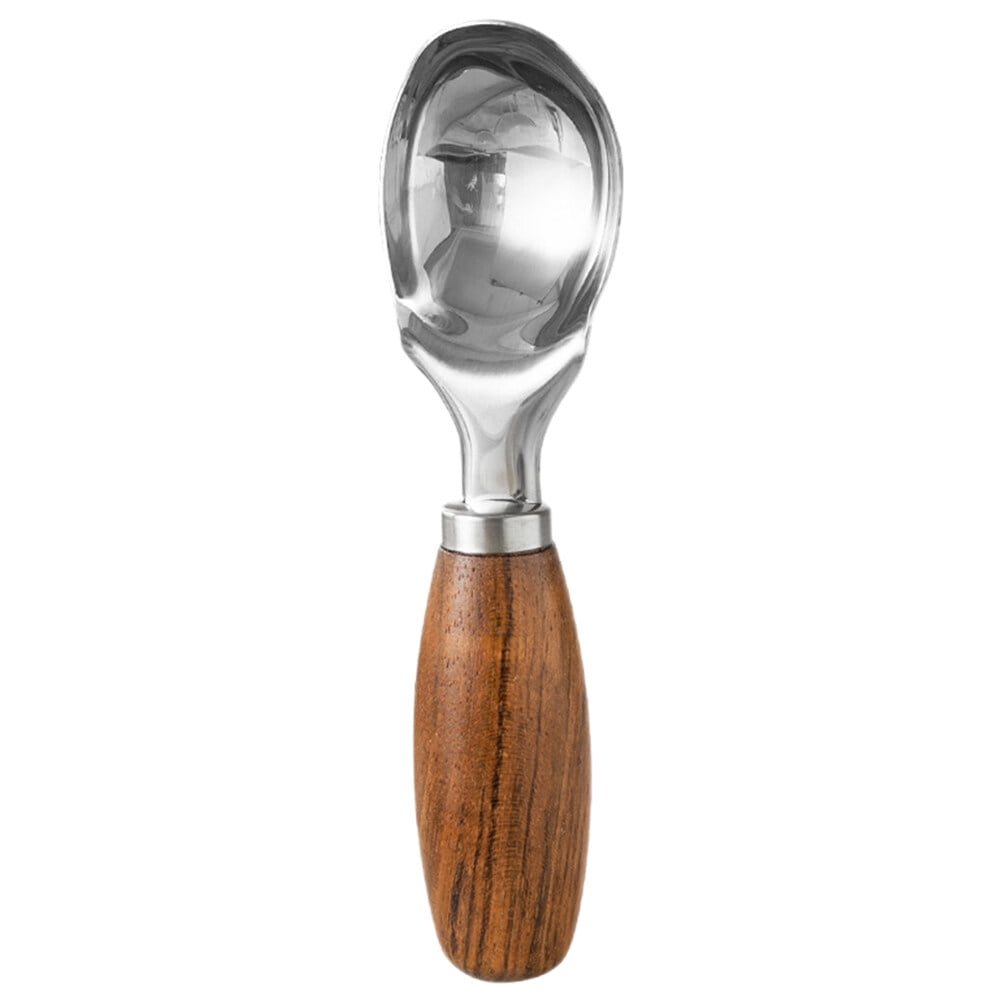 Ice Cream Scooper Reusable Ice Cream Scoop Melon Ball Scoop With Wood