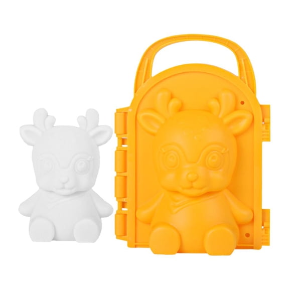 Ice Cream-Shaped Snow and Sand Mold, 3D Outdoor Play Toy for Kids & Adults, Fun Snowball & Sandcastle Maker for Winter & Beach Activities