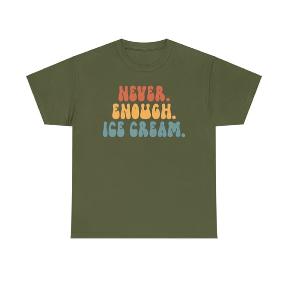 Ice Cream Shirt Gifts Tshirt Crew Neck Short Sleeve