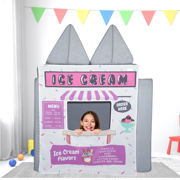 Ice Cream Shop Play Panel for Kids Foam Play Couch by Couch Swag