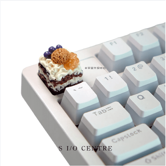Ice Cream Simulation Keycap Handmade Custom Keycaps Cross Creative Keycaps ESC Key Multi Layer Multi-color Resin Process Keycaps