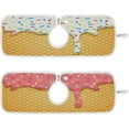 thumbnail image 1 of Ice Cream Sink Faucet Mat for Kitchen,Sink Splash Guard Behind Faucet, Kitchen Faucet Absorbent Mat,Microfiber Cloth Faucet Mat (2 Pack,14.9×5.5in) Home Decor, 1 of 7