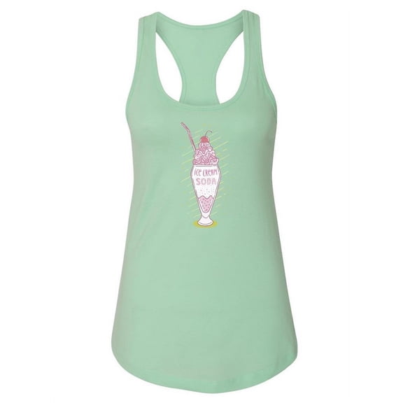 Ice Cream Soda Racerback Tank Women -Image by Shutterstock, Female x-Small