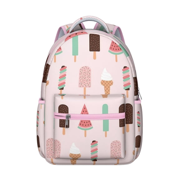 Ice Cream Soft Serve Backpack - Fashionable School Bag for Women & Men, Durable & Spacious, Ideal for Work, Travel & Everyday Carry