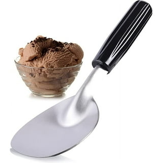 WDXIN Stainless Steel Ice Cream Scoop with Wood Handle,Flat Dessert Spade  Butter Cutter for Dining Kitchen Utensil, Home(Scoop)