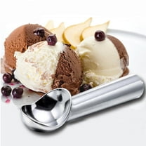 Ice Cream Spoon,Stainless Steel Ice Cream Scoop,Ergonomically Designed Handle for Comfort,Heavy Duty Ice Cream Scooper,One-Piece Design Ice Cream Scoops(Silver 7*1.6in)from ANMUYUM