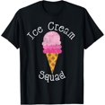 thumbnail image 1 of Ice Cream Squad - Ice Cream Cone Lovers T-Shirt100% cotton short-sleeved shirt for both men and women, 1 of 6