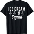 thumbnail image 1 of Ice Cream Squad Ice Cream Cone Lovers for Summer Heartbeat T-Shirt, 1 of 4