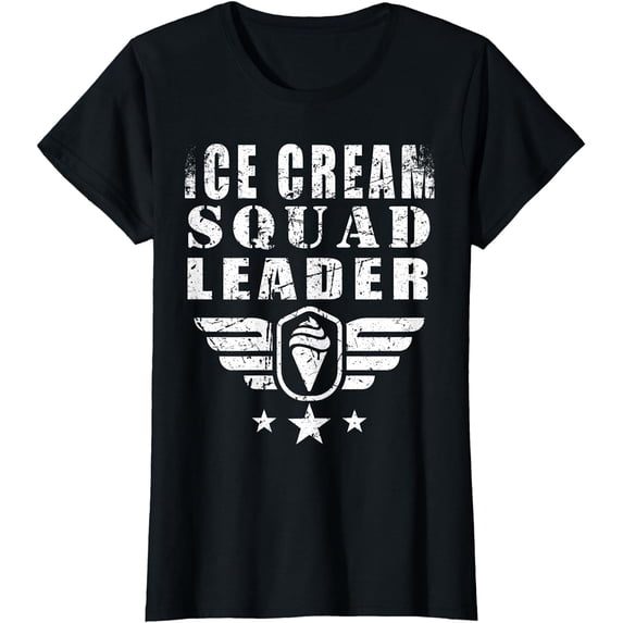 Ice Cream Squad Leader Funny Quotes Vintage T-Shirt