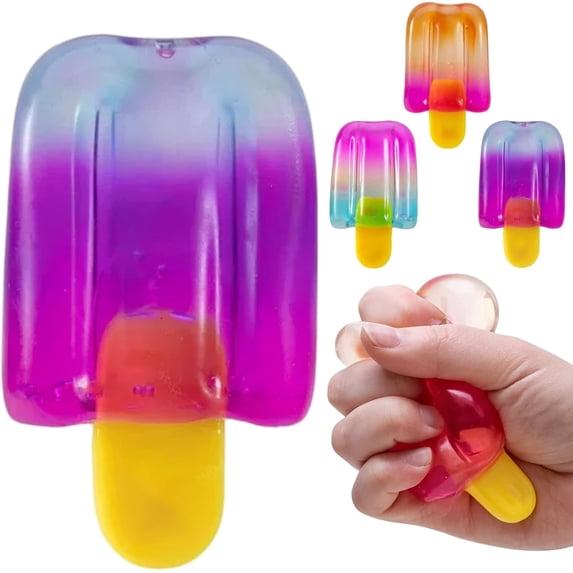 Ice Cream Squeeze Squishies, Slow Rising Stress Relief Fidgets, Sensory Desk Accessories for Adults, Easter Basket Stuffers Party Favors, Birthday Gift
