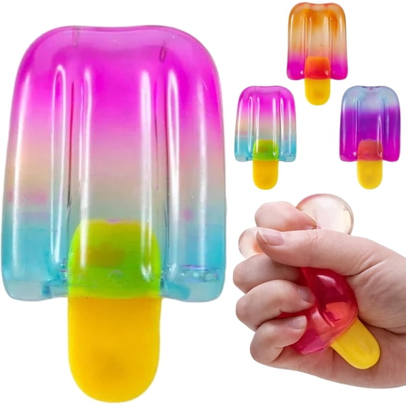 Ice Cream Squeeze Squishies, Slow Rising Stress Relief Fidgets, Sensory Desk Accessories for Adults, Easter Basket Stuffers Party Favors, Birthday Gift