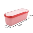 thumbnail image 1 of Ice Cream Storage Tub Rectangular Reusable Ice Cream Box Container Mold with Lid Kitchen Refrigerator Storage Home, 1 of 8