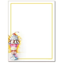 Ice Cream Sundae Letterhead, Printer & Copier Paper, 100 Sheets per Pack